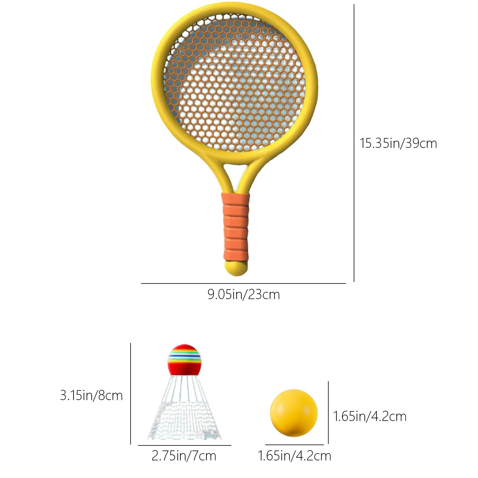 Chmadoxn Kids Badminton & Tennis Set - Racket Family Sports Gift with Balls， Lightweight Beginner Gear for Ages 6-12, Indoor/Outdoor Play Red 1 - Image 3