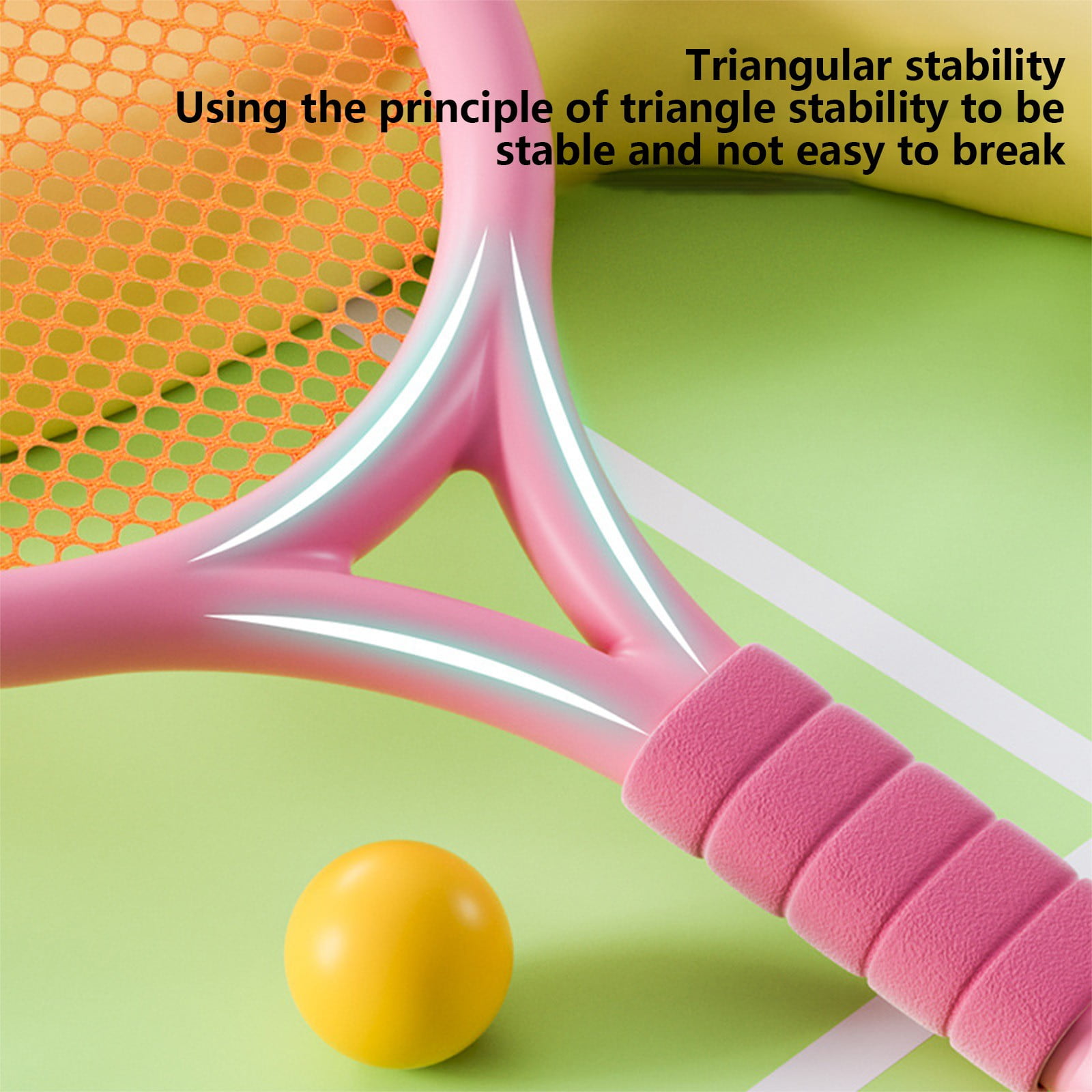 Chmadoxn Kids Badminton & Tennis Set - Racket Family Sports Gift with Balls， Lightweight Beginner Gear for Ages 6-12, Indoor/Outdoor Play Red 1 - Image 4