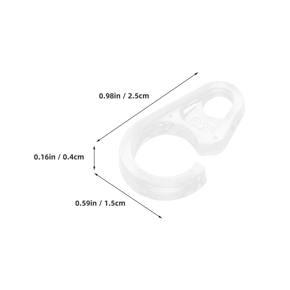 HOOWIFFY 30Pcs Curtain Hoops Transparent Plastic for Effortless Installation Home Decor - Image 8