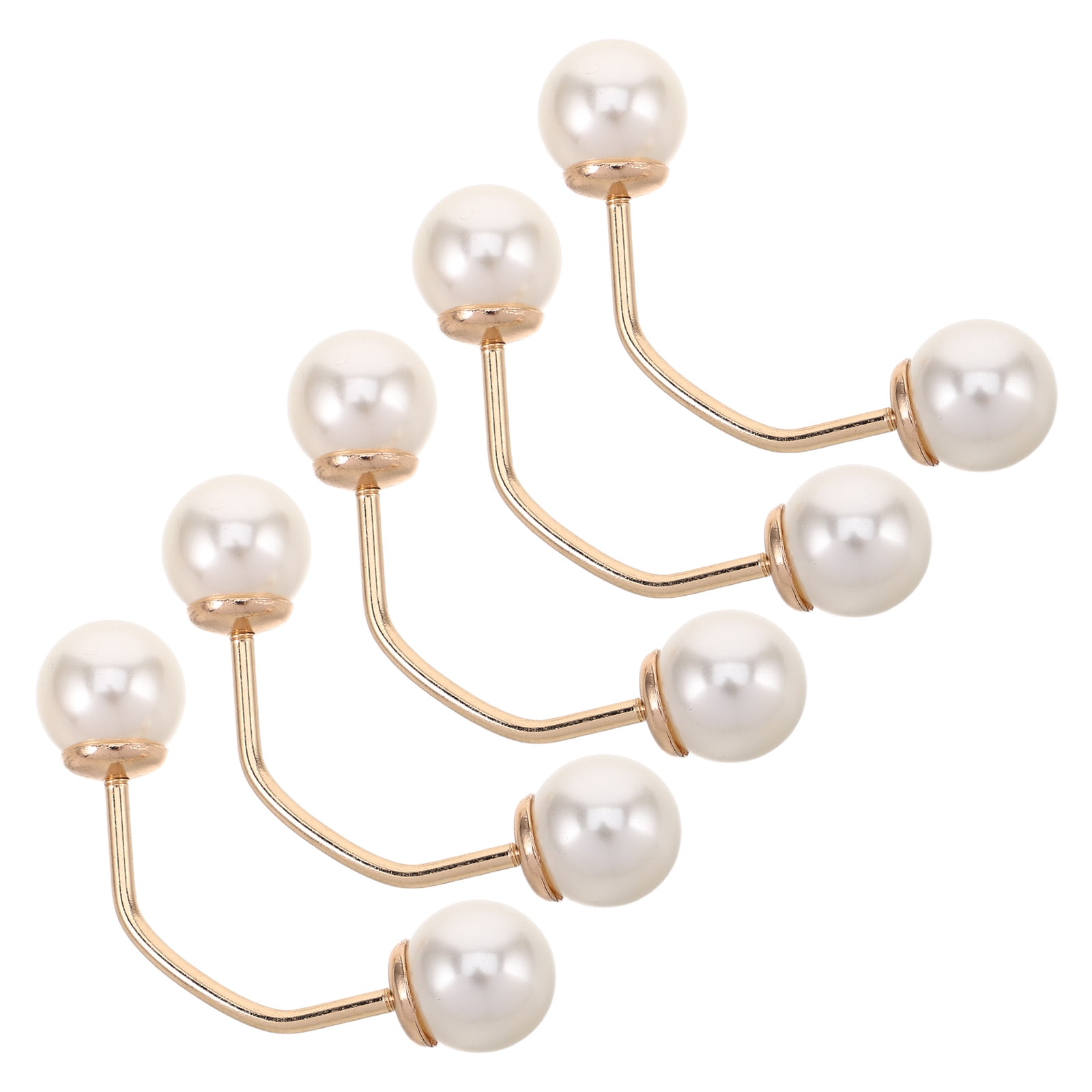 HOOWIFFY 5pcs No Sew Chest Brooch Set with Multi Artificial , Anti Exposure Decorative Pins for Women Shirts - Image 6
