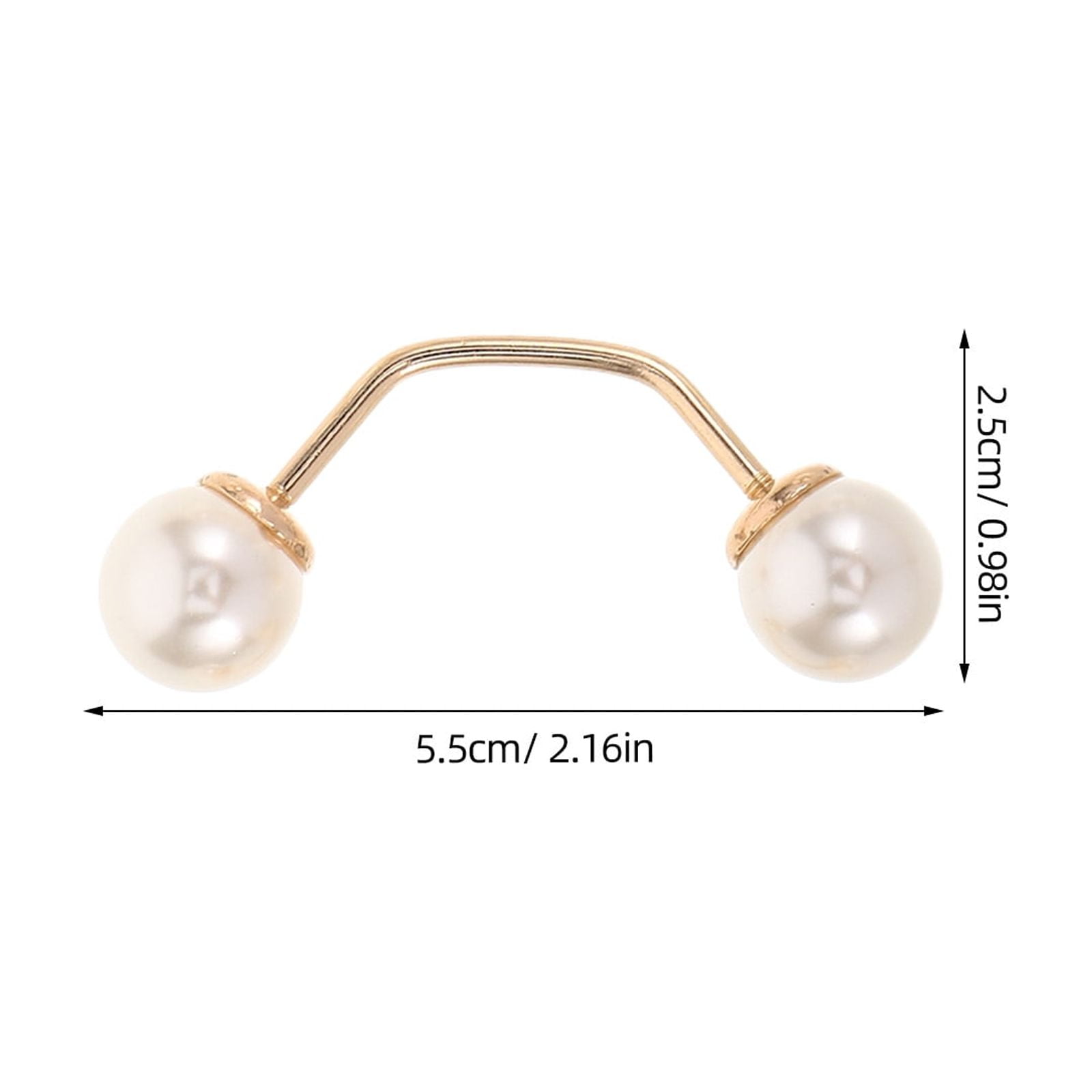 HOOWIFFY 5pcs No Sew Chest Brooch Set with Multi Artificial , Anti Exposure Decorative Pins for Women Shirts - Image 8
