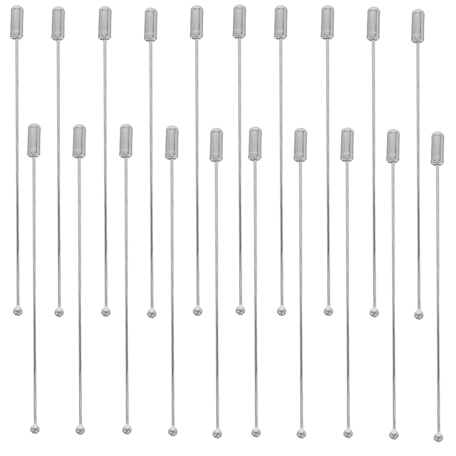 HOOWIFFY Stainless Steel Stick Pins for Crafts and Hats, Elegant and Portable, 20 Pieces - Image 1