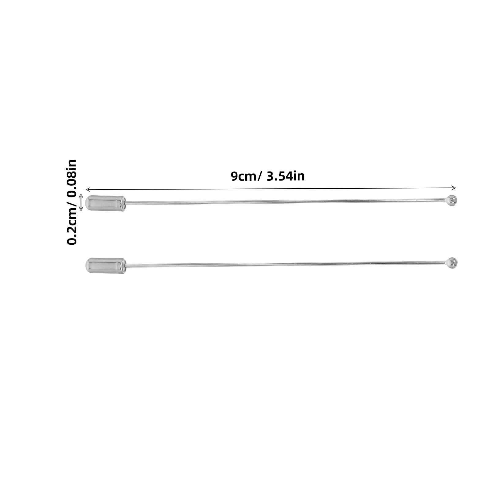 HOOWIFFY Stainless Steel Stick Pins for Crafts and Hats, Elegant and Portable, 20 Pieces - Image 2