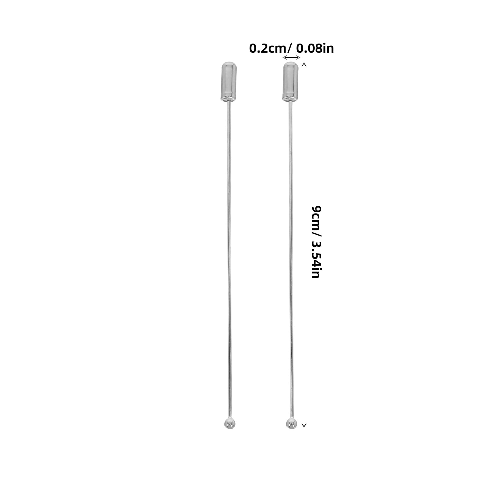HOOWIFFY Stainless Steel Stick Pins for Crafts and Hats, Elegant and Portable, 20 Pieces - Image 8