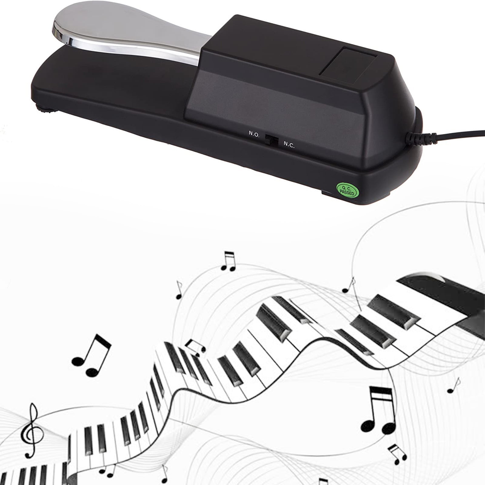 Holiday Toy List Tarmeek Piano Sustain Pedal Keyboard Pedals Synthesizer Pedals Suitable For Pianos, Electronic Organs, MIDI Keyboards, Synthesizers And Other Equipment Christmas Gifts One Size Black - Image 7