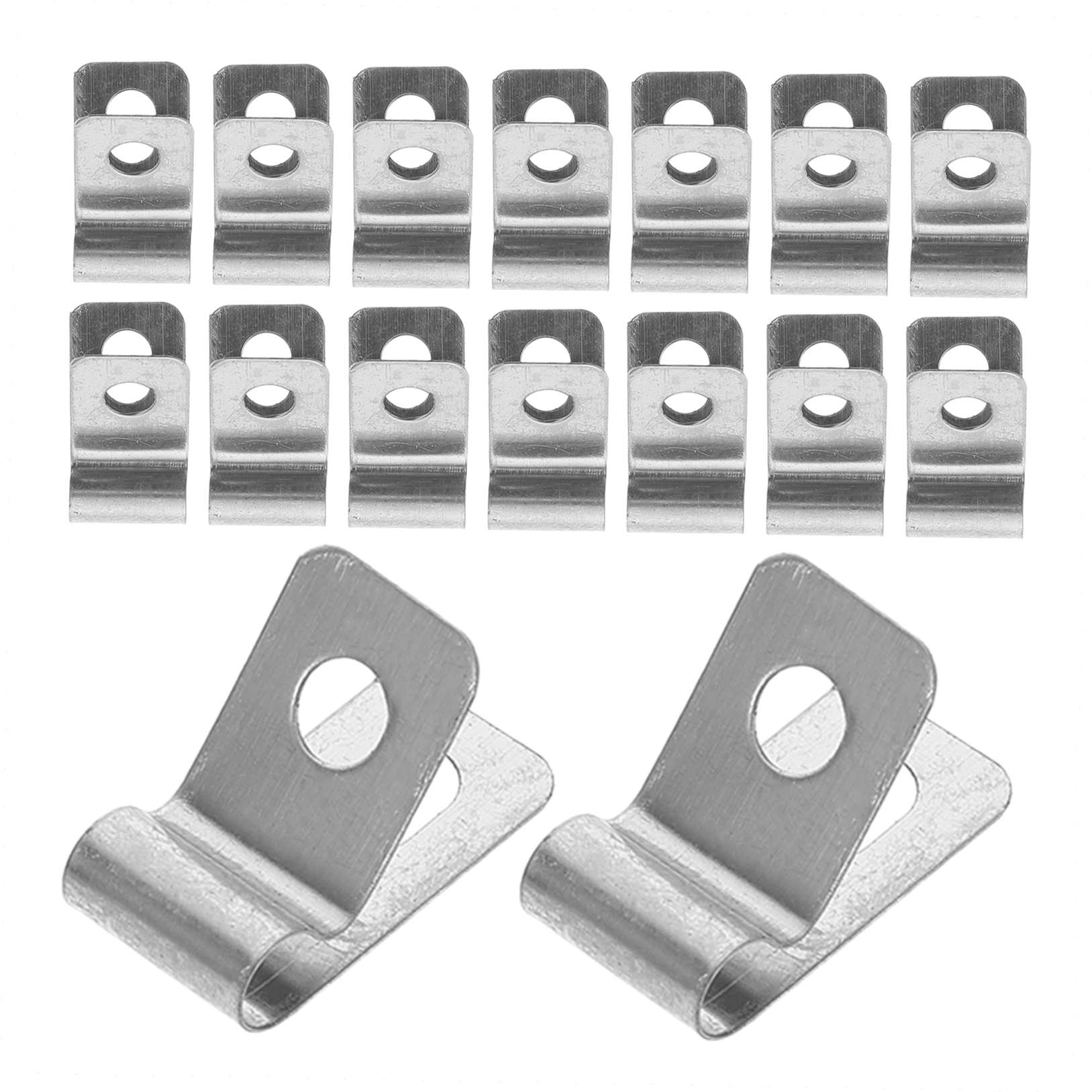 HOOWIFFY 100Pcs Stainless Steel Metal Wire Fence Clips for Quick and Easy Installation Fixing Accessories - Image 7