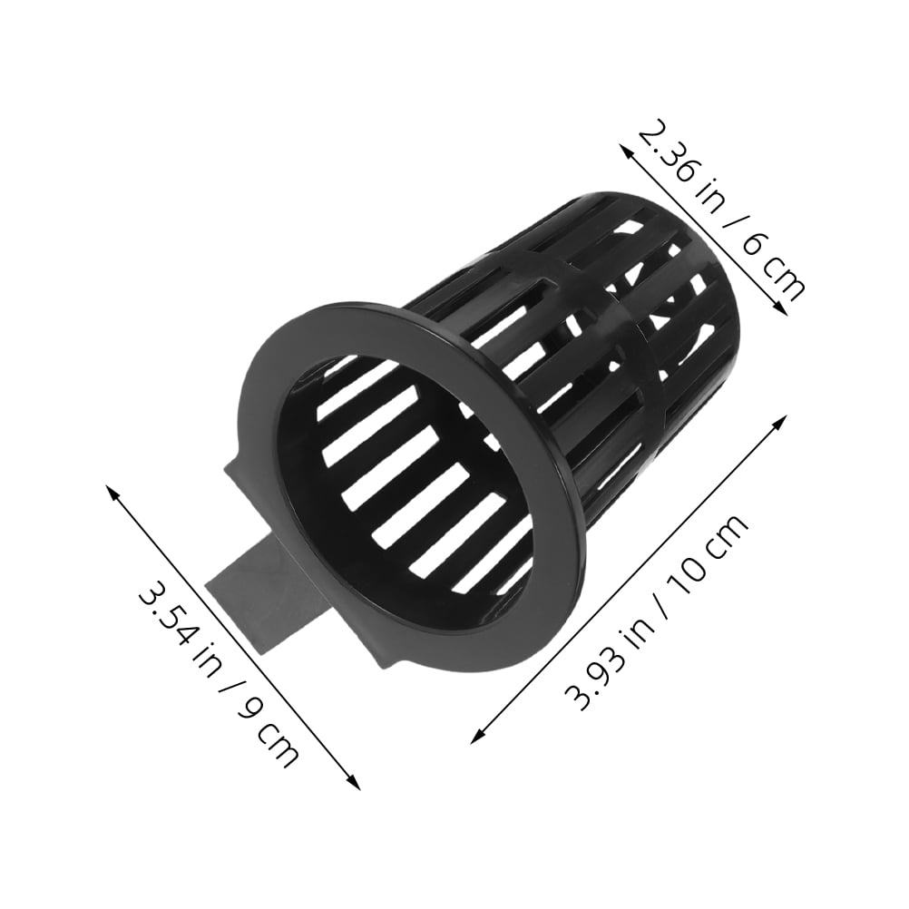 HOOWIFFY 6Pcs Black Fish Tank Plant Holder for Hydroponic Aquatic Plants with Slots - Image 2