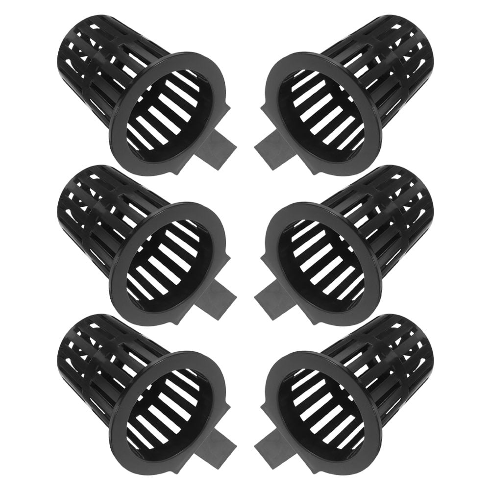 HOOWIFFY 6Pcs Black Fish Tank Plant Holder for Hydroponic Aquatic Plants with Slots - Image 5
