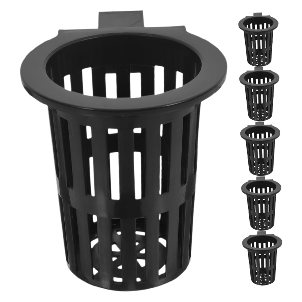 HOOWIFFY 6Pcs Black Fish Tank Plant Holder for Hydroponic Aquatic Plants with Slots - Image 6