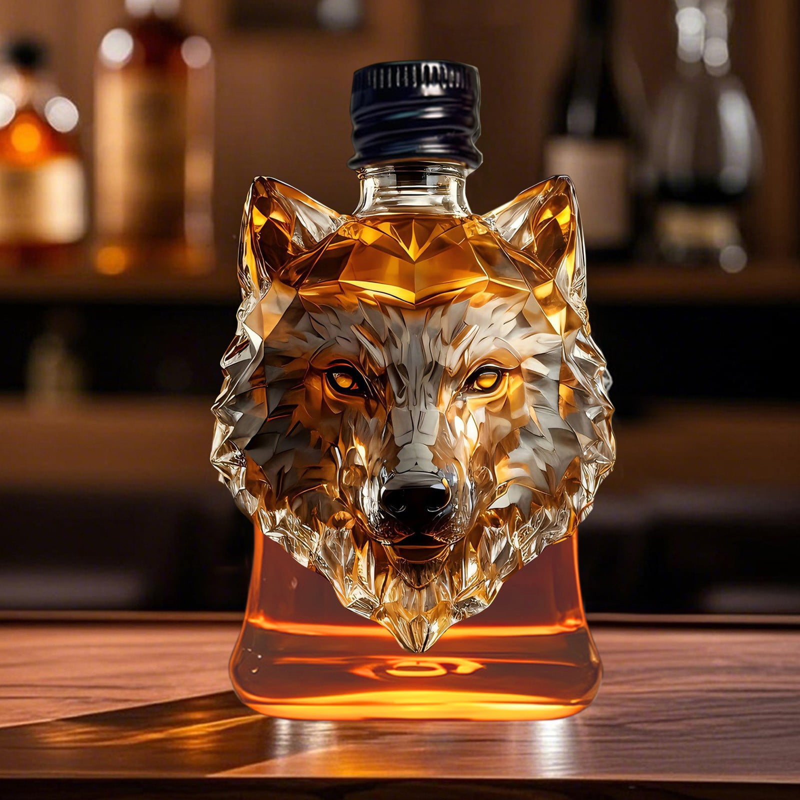 Darzheoy Wolf Whiskey Bottle, Funny Wolf Whiskey Bottle, 3D Wolf Shape Glass, Wine Decanter for Men Dad, Home Bar Dachshund Lover Decor D - Image 8