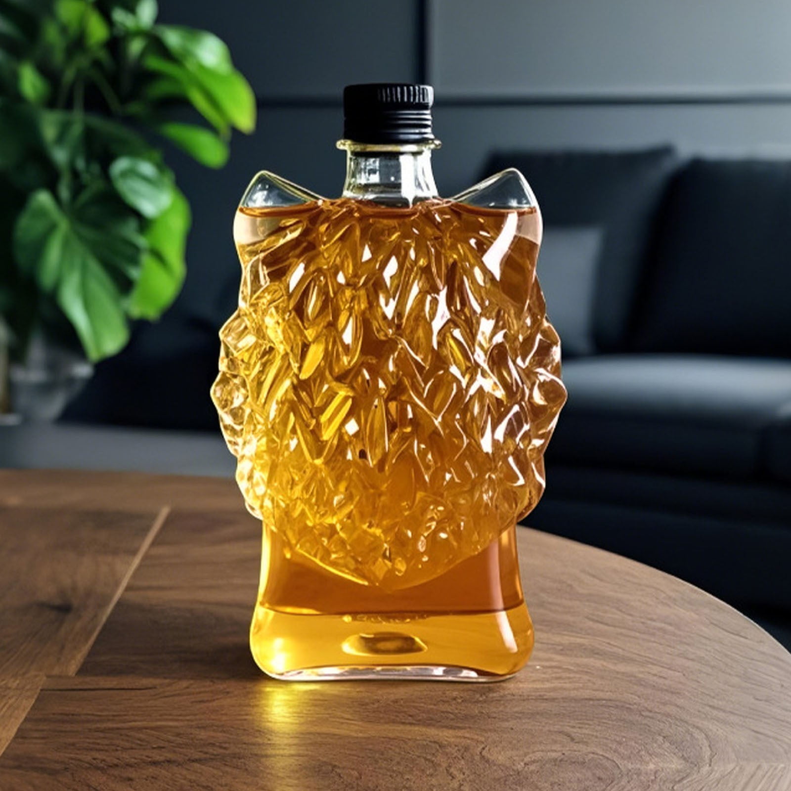 Darzheoy Wolf Whiskey Bottle, Funny Wolf Whiskey Bottle, 3D Wolf Shape Glass, Wine Decanter for Men Dad, Home Bar Dachshund Lover Decor E - Image 6