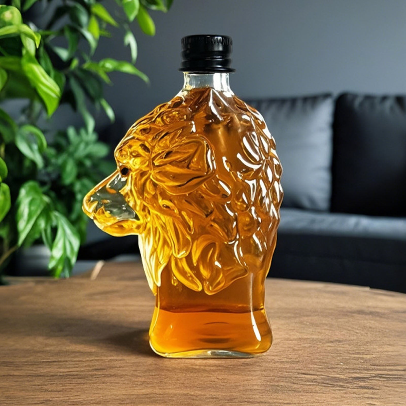Darzheoy Wolf Whiskey Bottle, Funny Wolf Whiskey Bottle, 3D Wolf Shape Glass, Wine Decanter for Men Dad, Home Bar Dachshund Lover Decor E - Image 7