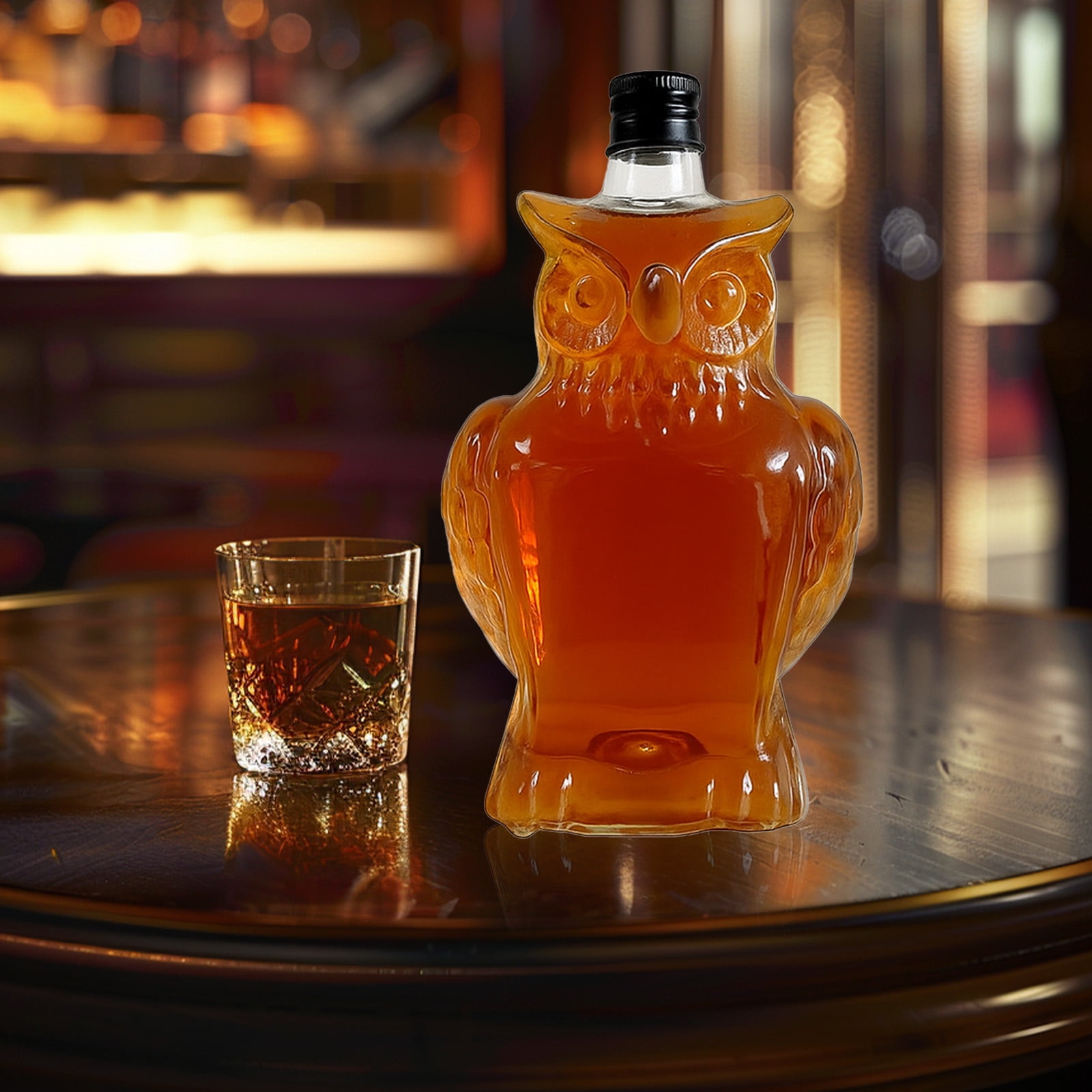 Darzheoy Wolf Whiskey Bottle, Funny Wolf Whiskey Bottle, 3D Wolf Shape Glass, Wine Decanter for Men Dad, Home Bar Dachshund Lover Decor F - Image 1