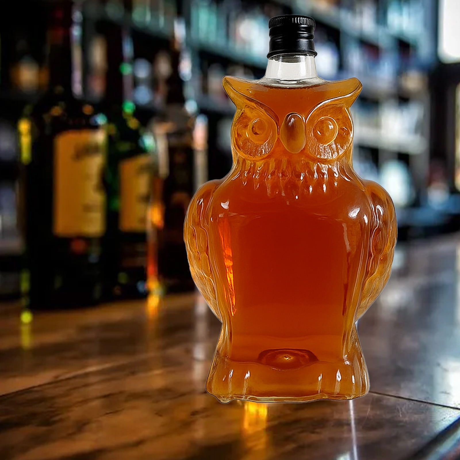 Darzheoy Wolf Whiskey Bottle, Funny Wolf Whiskey Bottle, 3D Wolf Shape Glass, Wine Decanter for Men Dad, Home Bar Dachshund Lover Decor F - Image 2