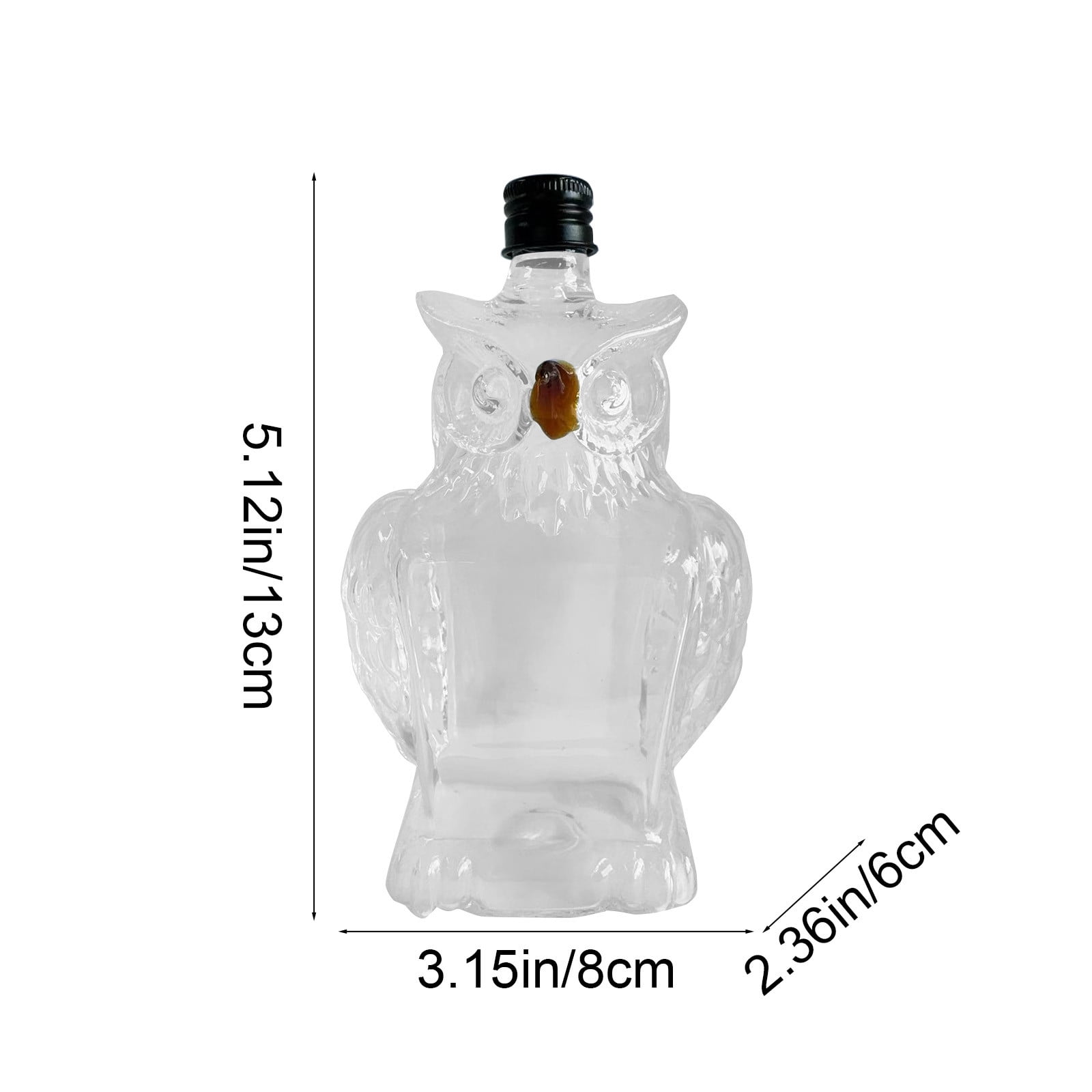 Darzheoy Wolf Whiskey Bottle, Funny Wolf Whiskey Bottle, 3D Wolf Shape Glass, Wine Decanter for Men Dad, Home Bar Dachshund Lover Decor F - Image 4