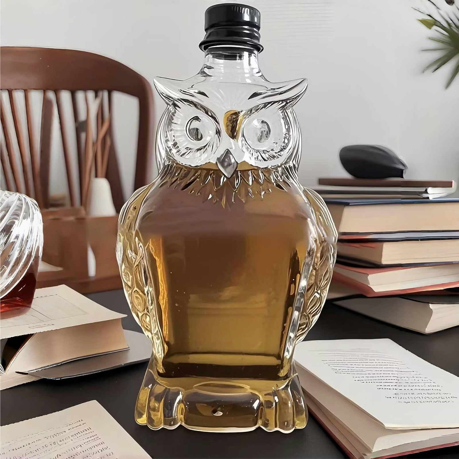 Darzheoy Wolf Whiskey Bottle, Funny Wolf Whiskey Bottle, 3D Wolf Shape Glass, Wine Decanter for Men Dad, Home Bar Dachshund Lover Decor F - Image 8