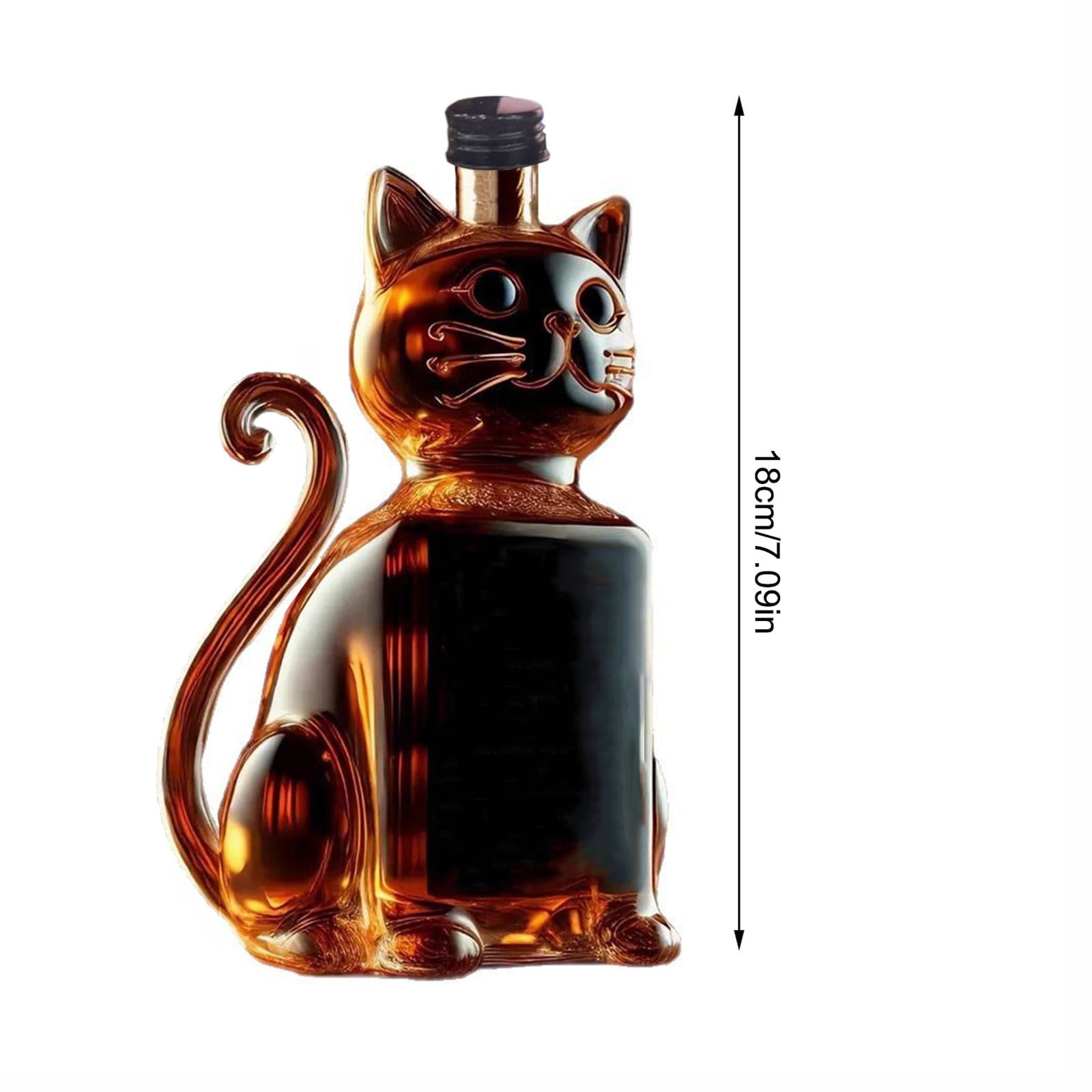 Darzheoy Wolf Whiskey Bottle, Funny Wolf Whiskey Bottle, 3D Wolf Shape Glass, Wine Decanter for Men Dad, Home Bar Dachshund Lover Decor G - Image 2