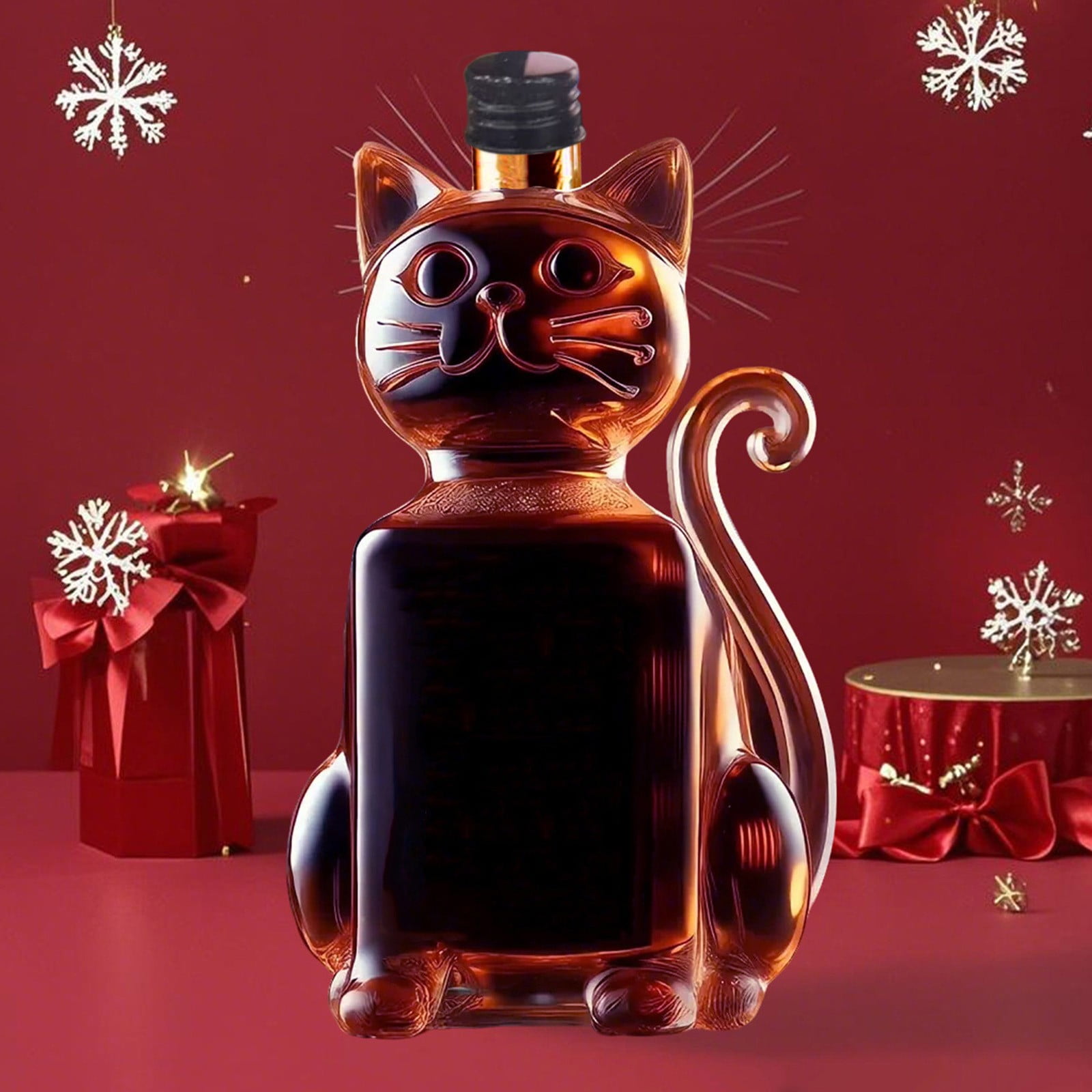 Darzheoy Wolf Whiskey Bottle, Funny Wolf Whiskey Bottle, 3D Wolf Shape Glass, Wine Decanter for Men Dad, Home Bar Dachshund Lover Decor G - Image 6