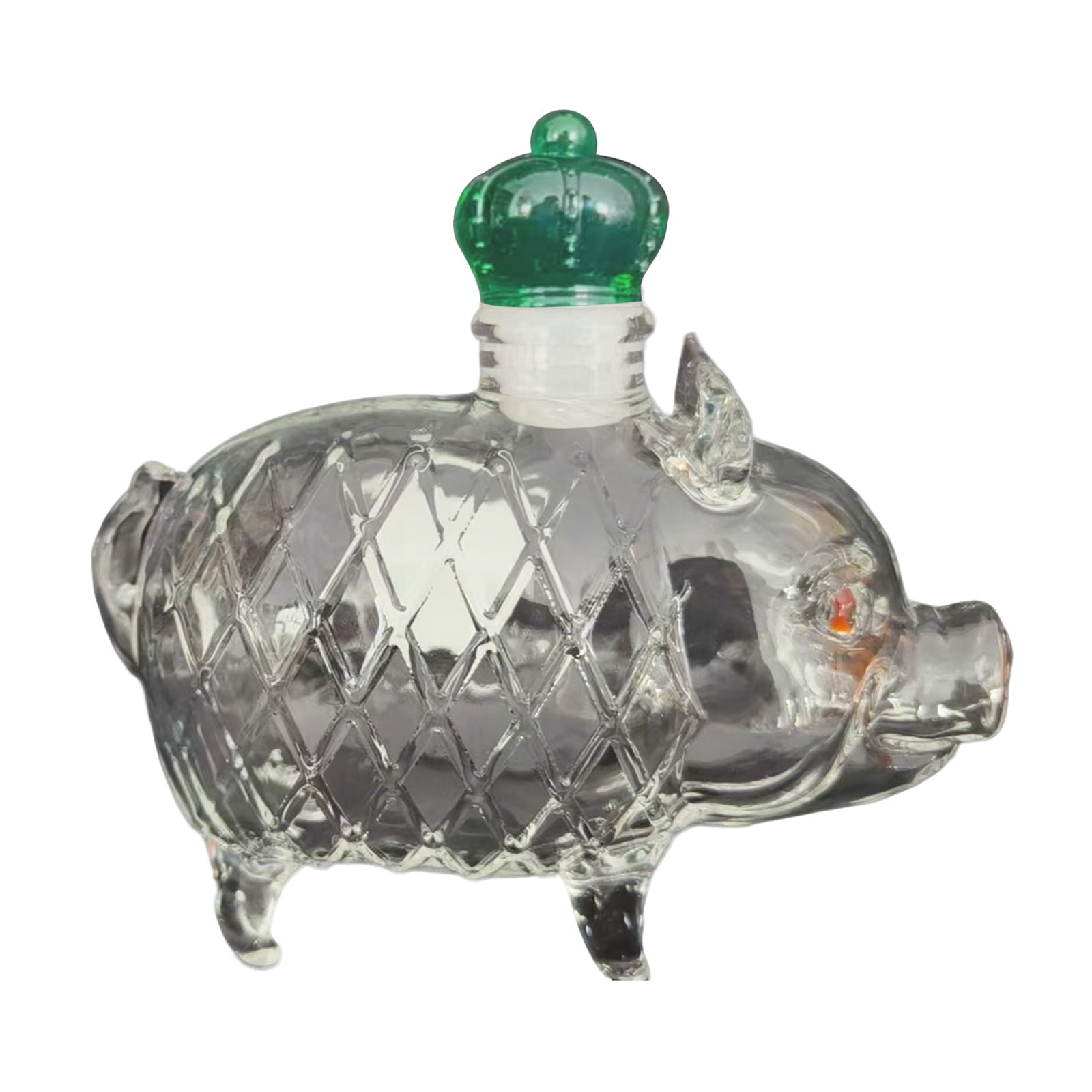 Darzheoy Wolf Whiskey Bottle, Funny Wolf Whiskey Bottle, 3D Wolf Shape Glass, Wine Decanter for Men Dad, Home Bar Dachshund Lover Decor I - Image 3