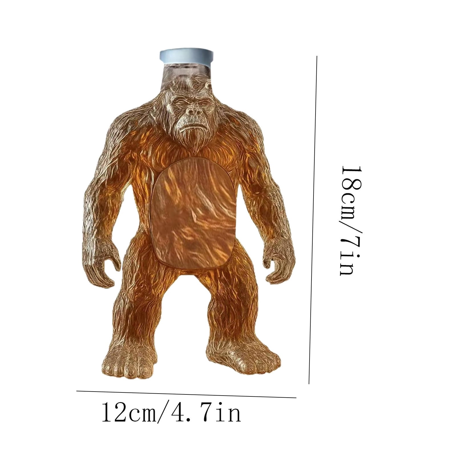 Darzheoy Wolf Whiskey Bottle, Funny Wolf Whiskey Bottle, 3D Wolf Shape Glass, Wine Decanter for Men Dad, Home Bar Dachshund Lover Decor P - Image 3