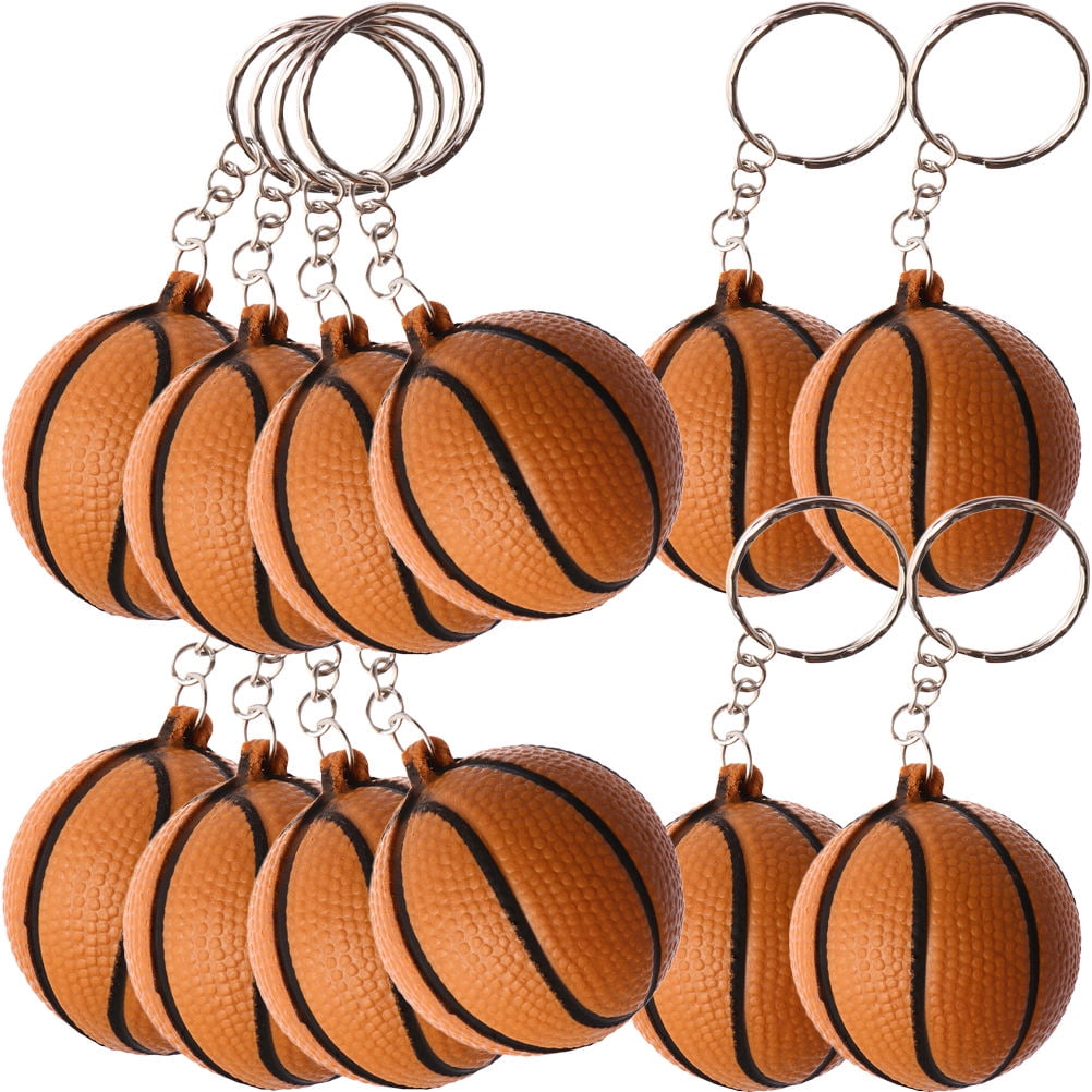 HOOWIFFY 24pcs Basketball Party Favors Simple Design Alloy Key Decoration for Adults - Image 1