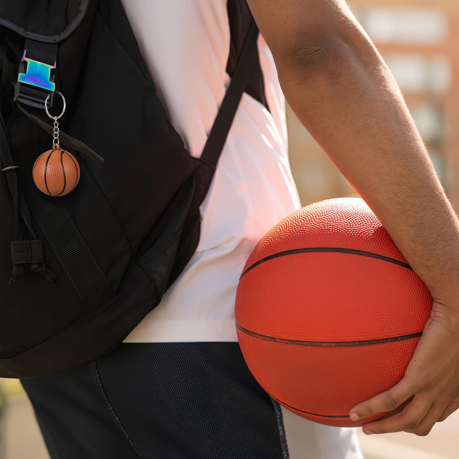 HOOWIFFY 24pcs Basketball Party Favors Simple Design Alloy Key Decoration for Adults - Image 4