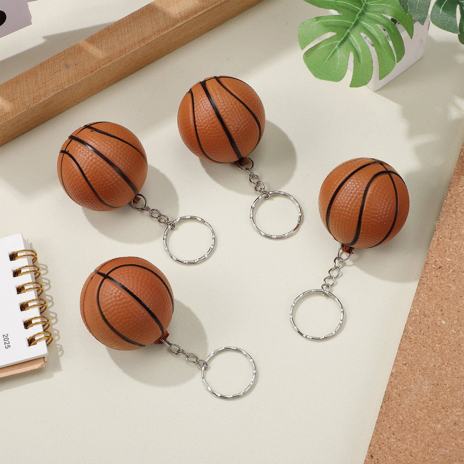 HOOWIFFY 24pcs Basketball Party Favors Simple Design Alloy Key Decoration for Adults - Image 7
