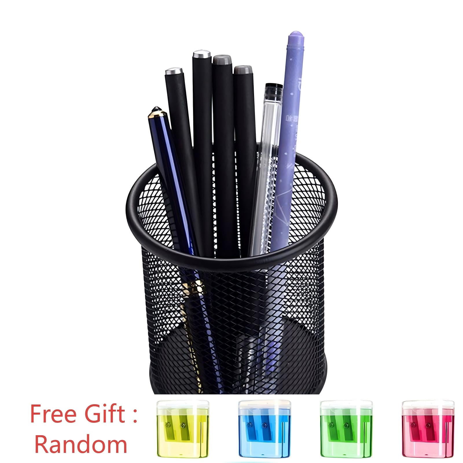 Darzheoy Pen Holder Mesh Pencil Holder Metal Pencil Holders Pen Organizer for Desk Office Pencil Holders, Back to Sch-ool Supplies A - Image 1