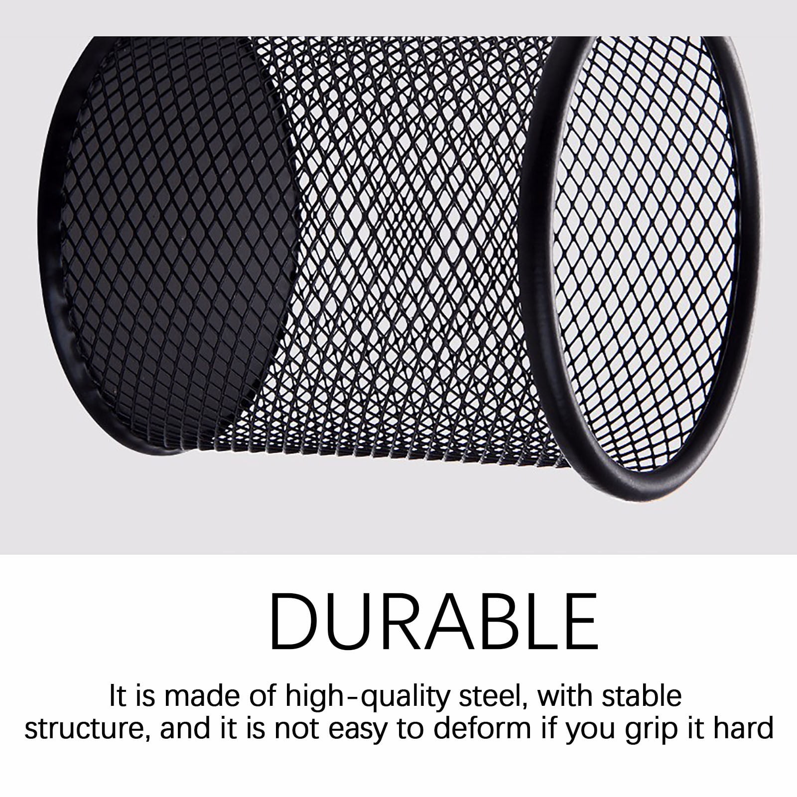 Darzheoy Pen Holder Mesh Pencil Holder Metal Pencil Holders Pen Organizer for Desk Office Pencil Holders, Back to Sch-ool Supplies A - Image 4