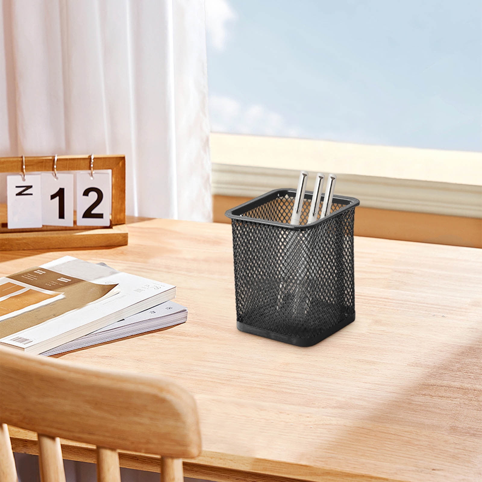 Darzheoy Pen Holder Mesh Pencil Holder Metal Pencil Holders Pen Organizer for Desk Office Pencil Holders, Back to Sch-ool Supplies D - Image 5