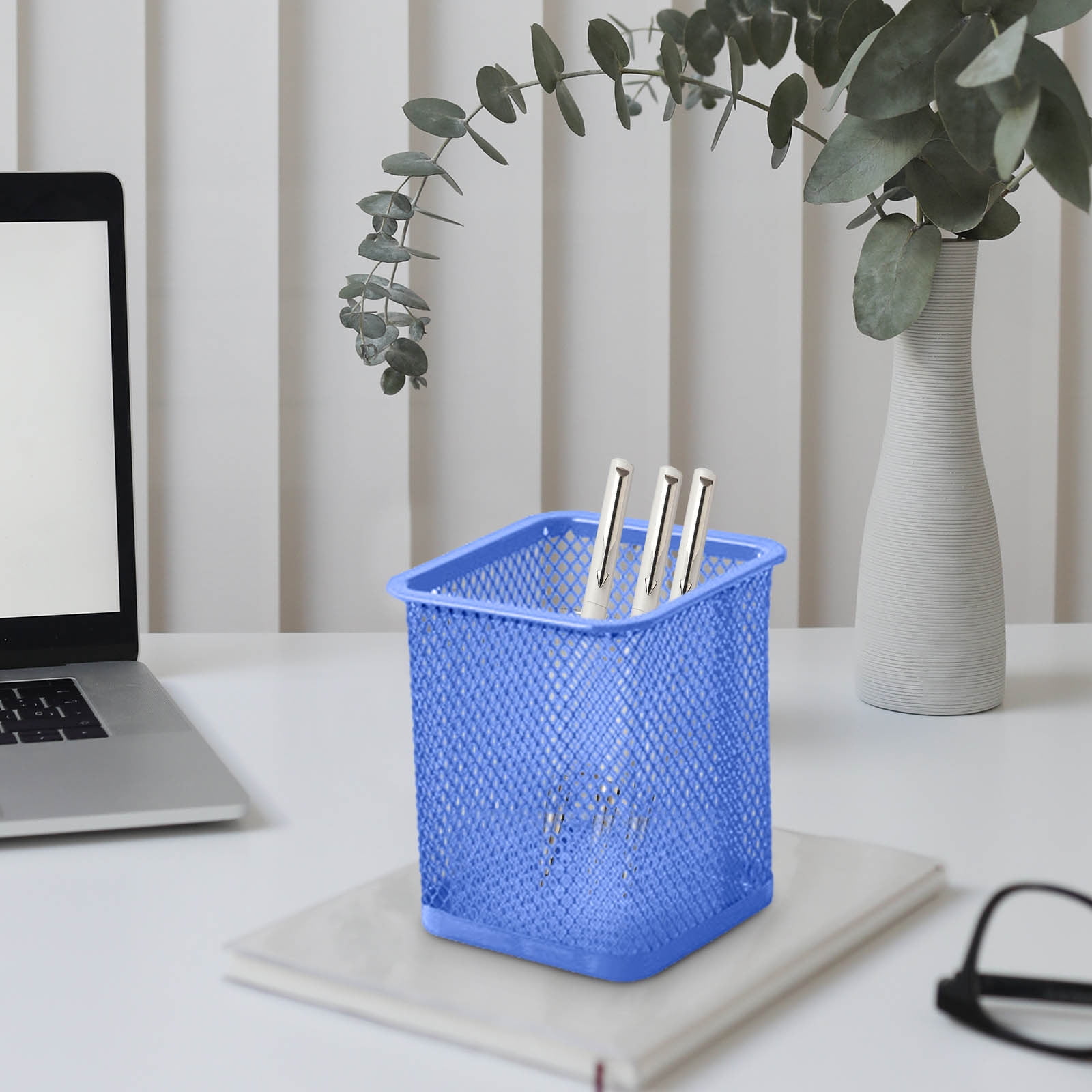 Darzheoy Pen Holder Mesh Pencil Holder Metal Pencil Holders Pen Organizer for Desk Office Pencil Holders, Back to Sch-ool Supplies E - Image 4