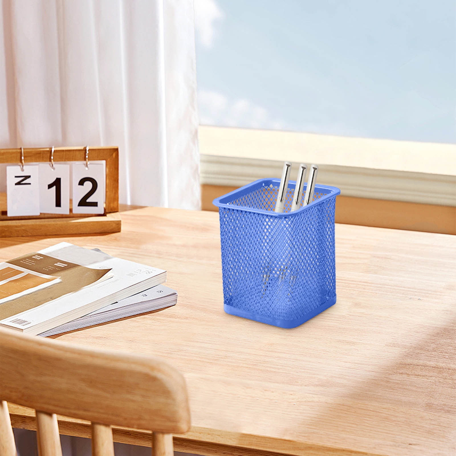 Darzheoy Pen Holder Mesh Pencil Holder Metal Pencil Holders Pen Organizer for Desk Office Pencil Holders, Back to Sch-ool Supplies E - Image 5
