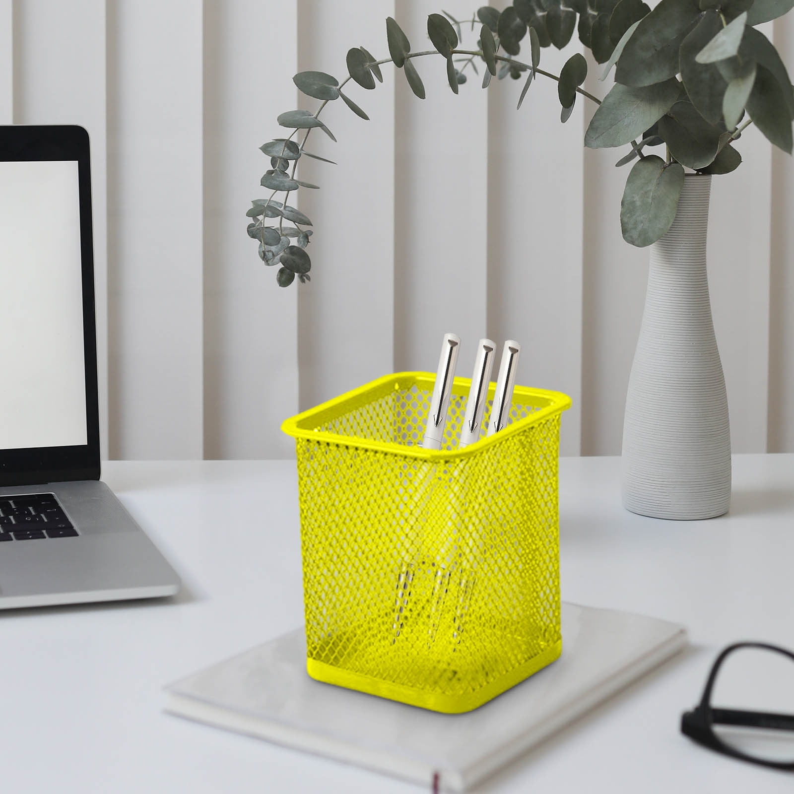Darzheoy Pen Holder Mesh Pencil Holder Metal Pencil Holders Pen Organizer for Desk Office Pencil Holders, Back to Sch-ool Supplies F - Image 3