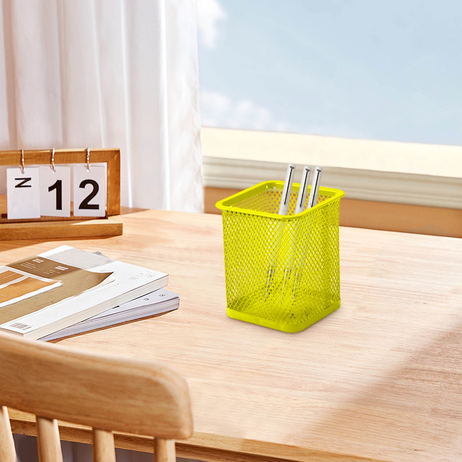 Darzheoy Pen Holder Mesh Pencil Holder Metal Pencil Holders Pen Organizer for Desk Office Pencil Holders, Back to Sch-ool Supplies F - Image 4