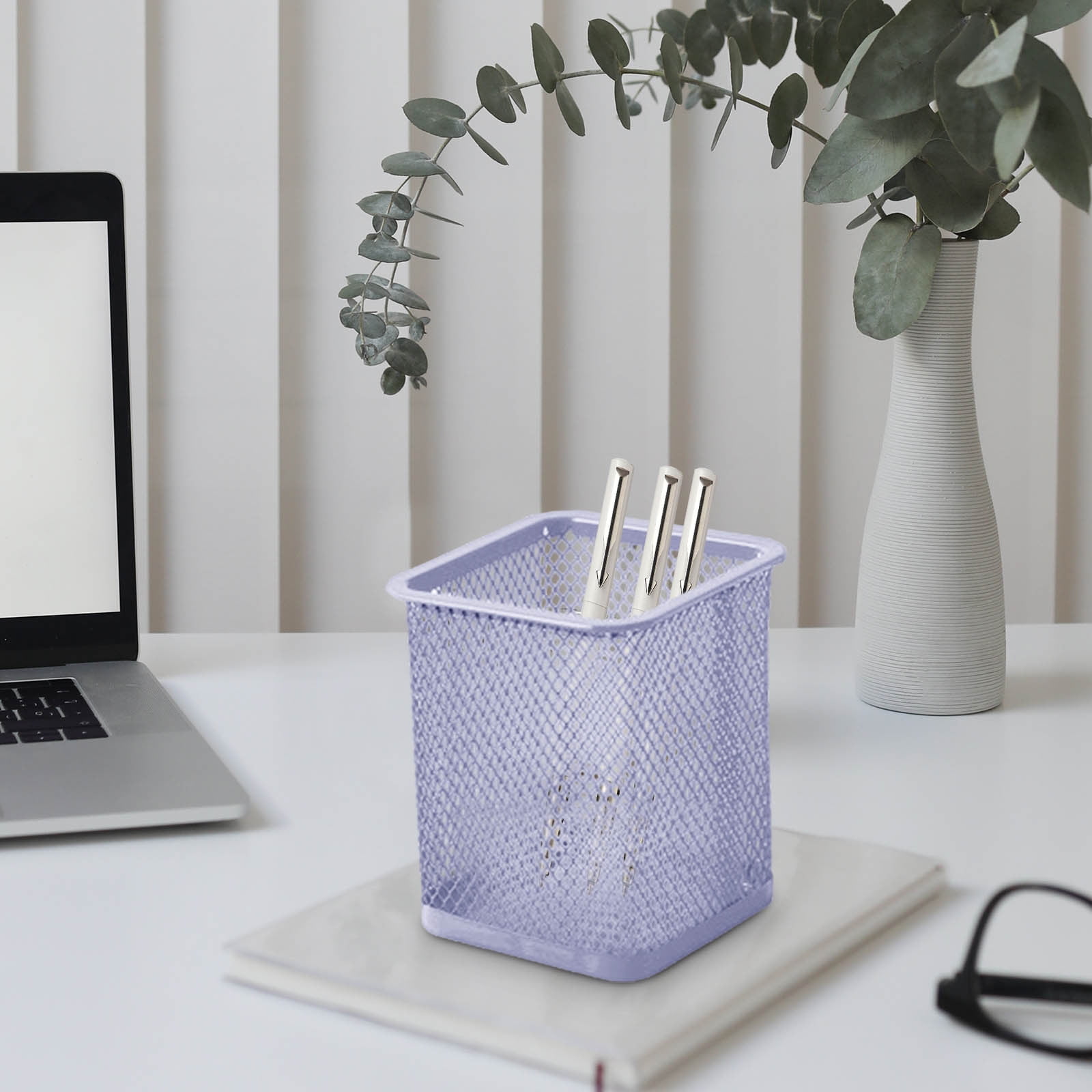 Darzheoy Pen Holder Mesh Pencil Holder Metal Pencil Holders Pen Organizer for Desk Office Pencil Holders, Back to Sch-ool Supplies I - Image 5