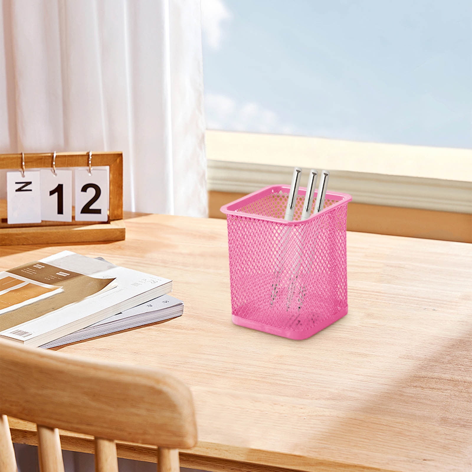 Darzheoy Pen Holder Mesh Pencil Holder Metal Pencil Holders Pen Organizer for Desk Office Pencil Holders, Back to Sch-ool Supplies J - Image 4