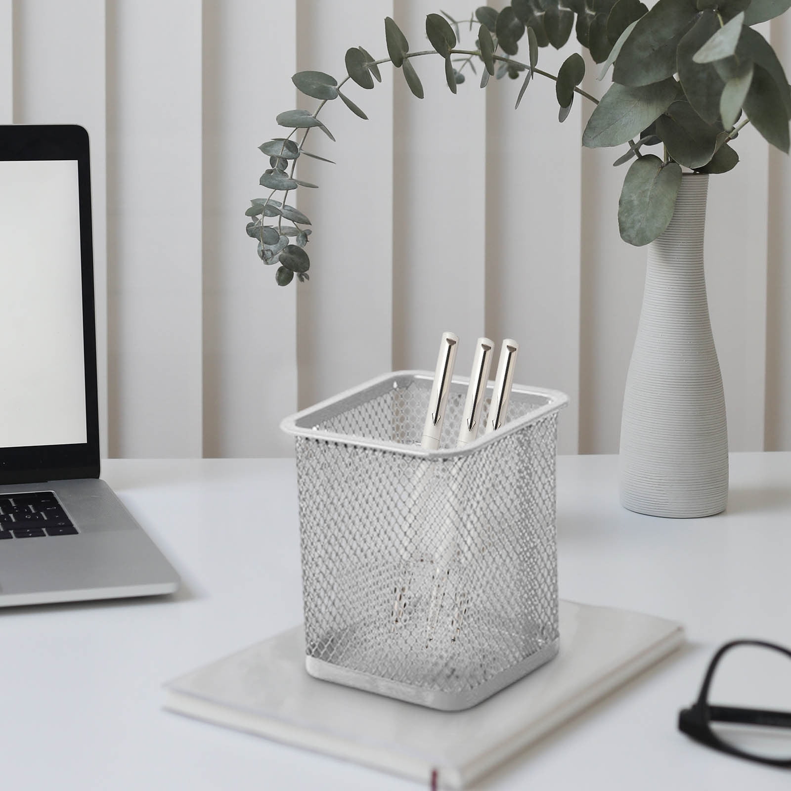 Darzheoy Pen Holder Mesh Pencil Holder Metal Pencil Holders Pen Organizer for Desk Office Pencil Holders, Back to Sch-ool Supplies K - Image 3