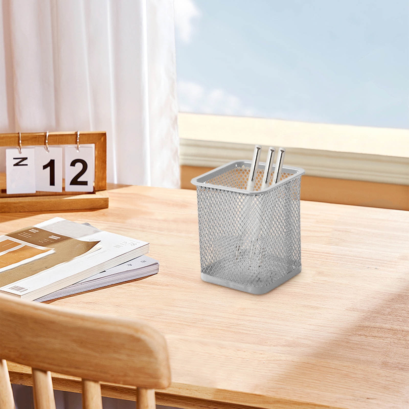 Darzheoy Pen Holder Mesh Pencil Holder Metal Pencil Holders Pen Organizer for Desk Office Pencil Holders, Back to Sch-ool Supplies K - Image 4