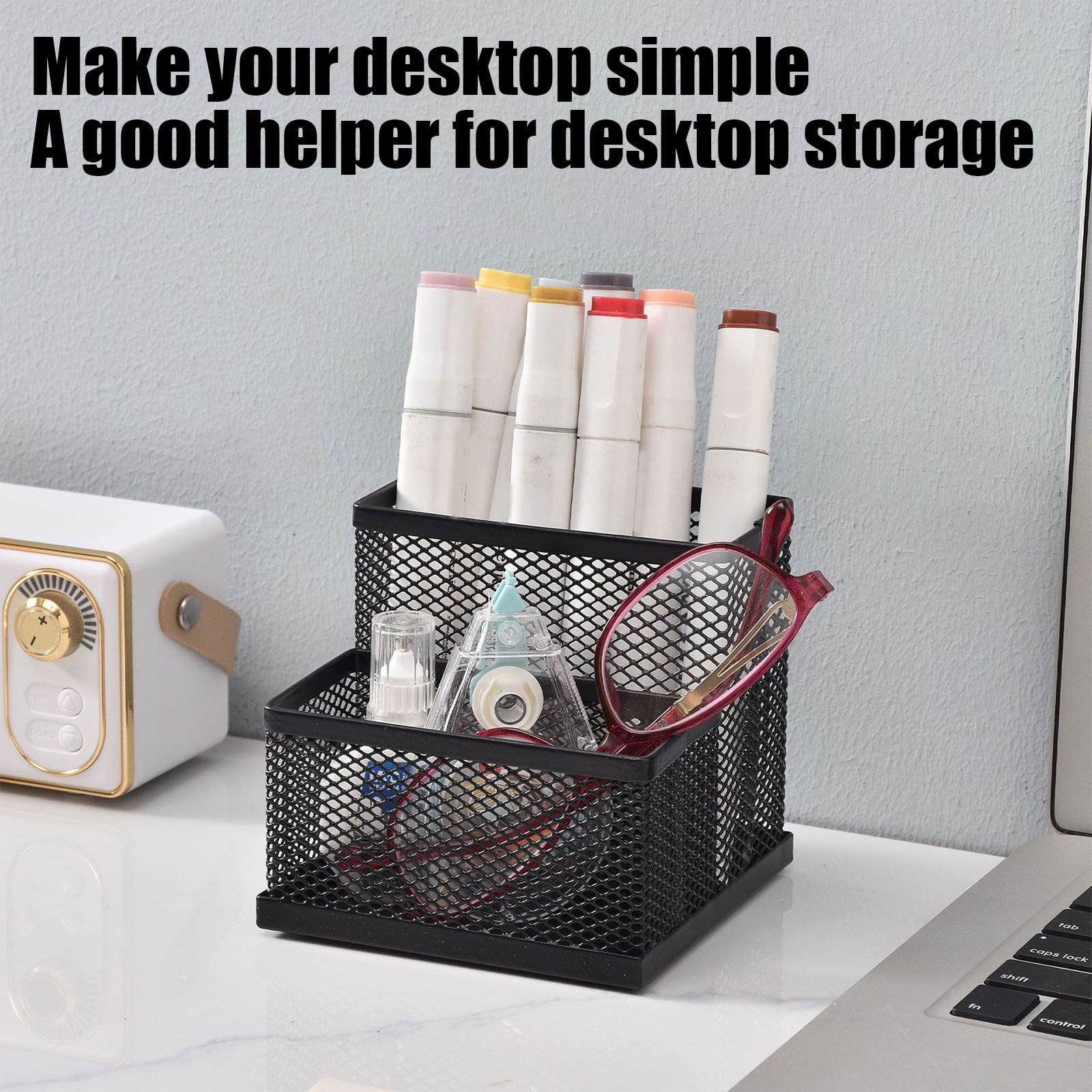 Darzheoy Pen Holder Mesh Pencil Holder Metal Pencil Holders Pen Organizer for Desk Office Pencil Holders, Back to Sch-ool Supplies L - Image 5