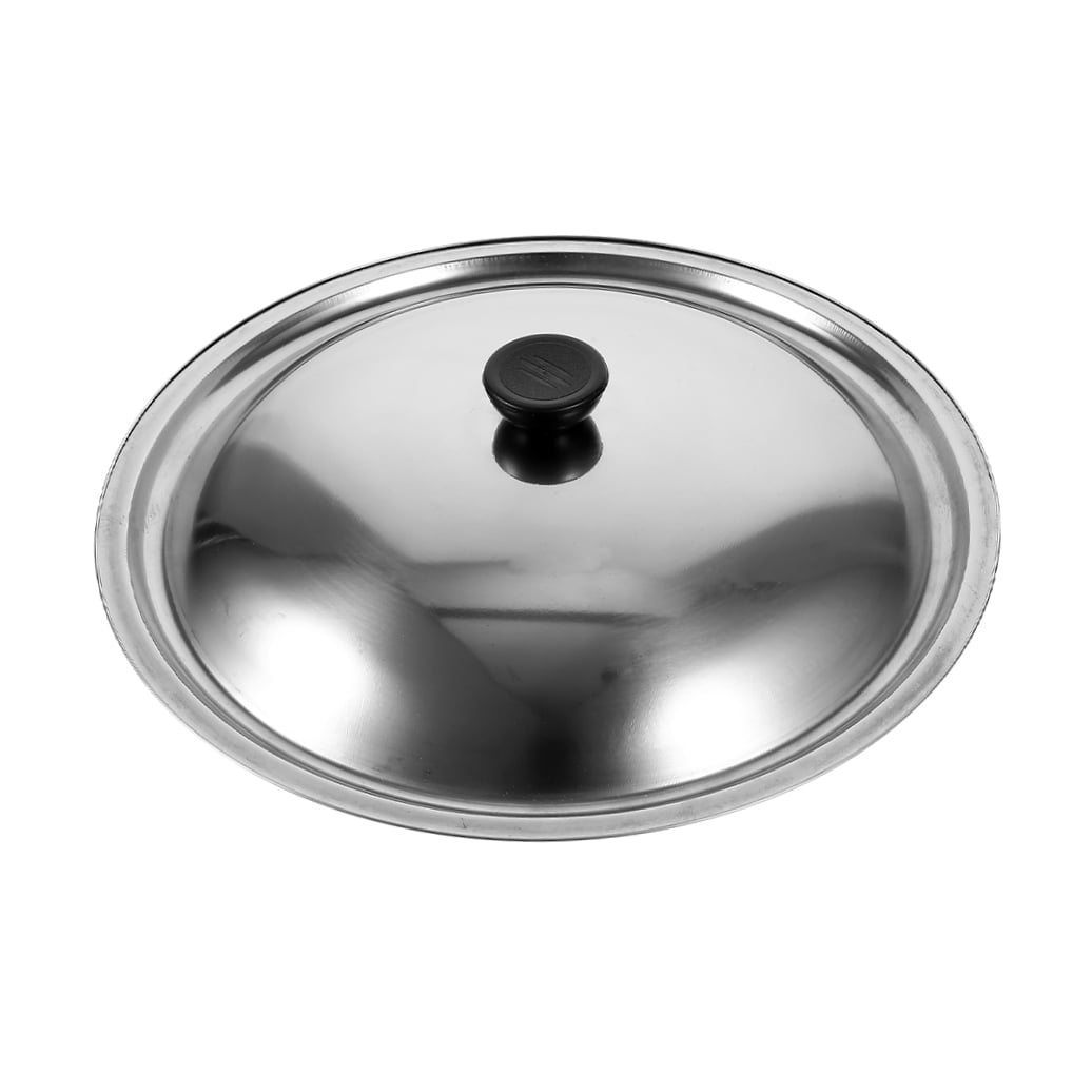 HOOWIFFY Stainless Steel Pot Lid for Kitchen Easy Clean Universal Pan Cover with Sturdy Handle 11.8 Inches Silver - Image 4