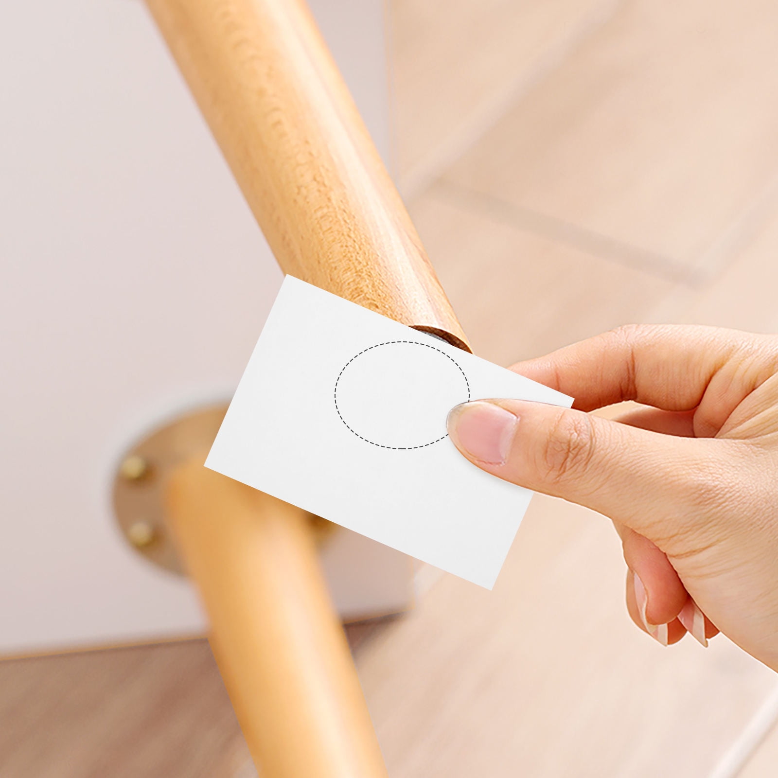 HOOWIFFY White Felt Furniture Pads with Adhesive, Anti-Skid Floor Protectors for Noise Reduction and - Image 4