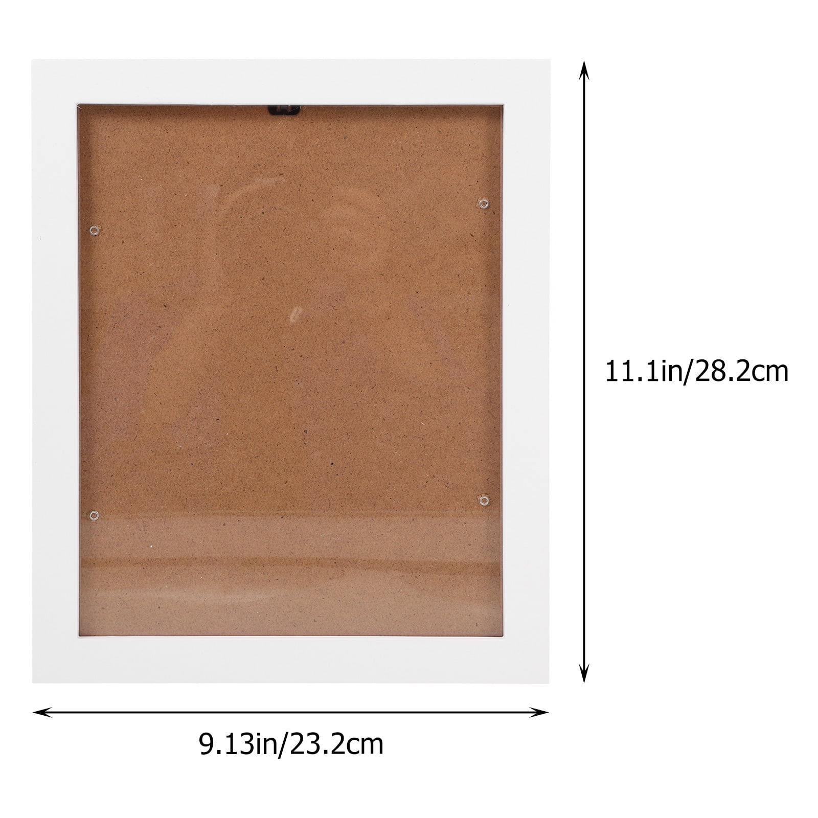HOOWIFFY Decorative White Picture Frame for Home Use Elegant Design 8.5x11 Plastic Photo Display Frame - Image 2