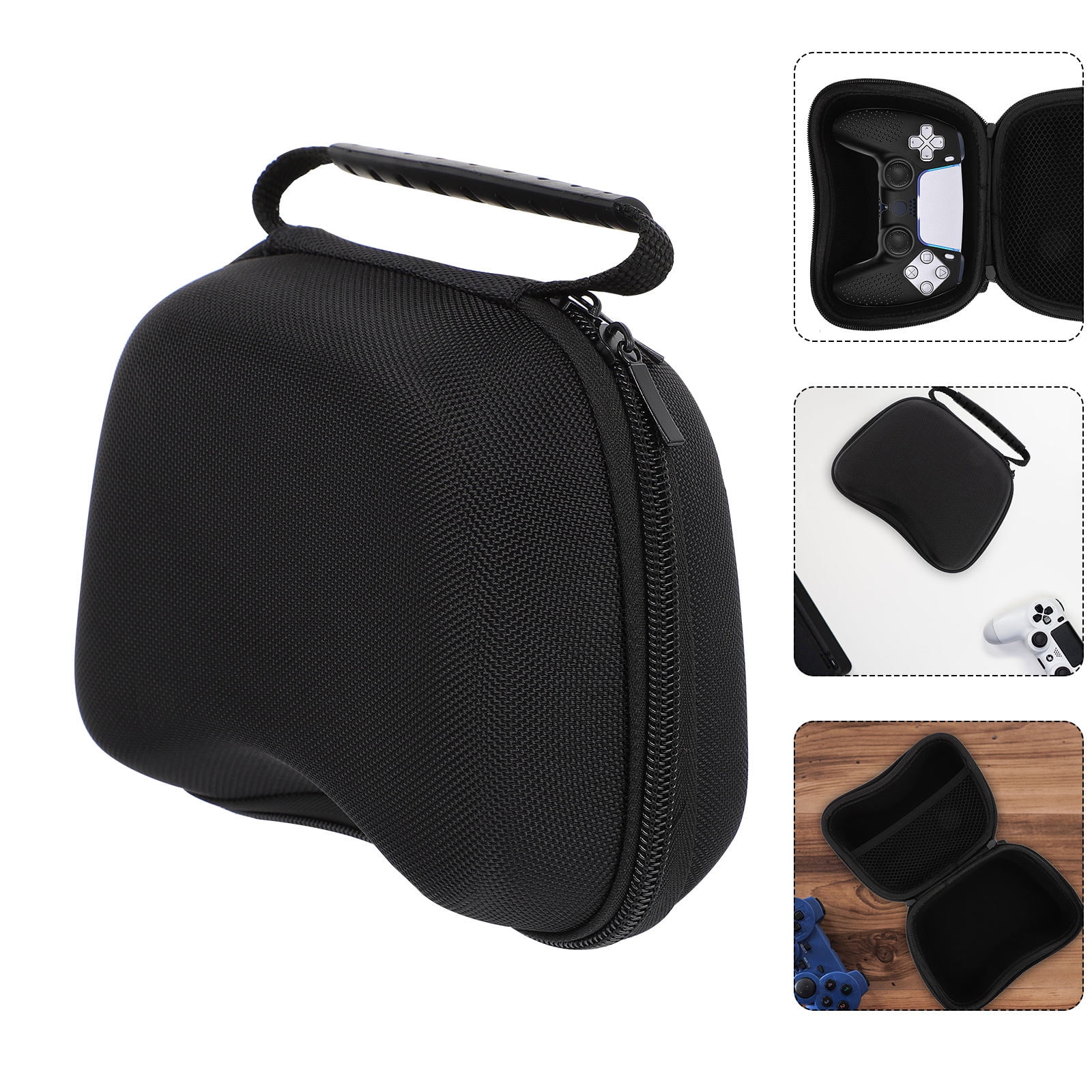 HOOWIFFY Black Game Controller Protective Case with EVA Material, Scratch-Resistant and Shockproof Lining for Enhanced Safety - Image 1