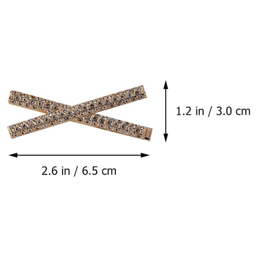 HOOWIFFY 5-Pack Rhinestone Hair Barrettes Small Sparkling Hair Clips for Women Daily Wear and Stylish Accessories - Image 5