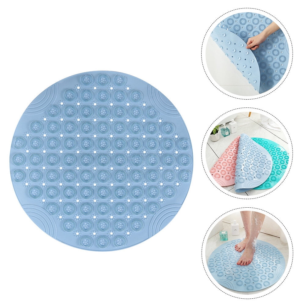 HOOWIFFY PVC Foot Cleaner Mat with Acupoint Massage for Home Use, Non- Bath Shower Floor Mat, 1 Pc - Image 1