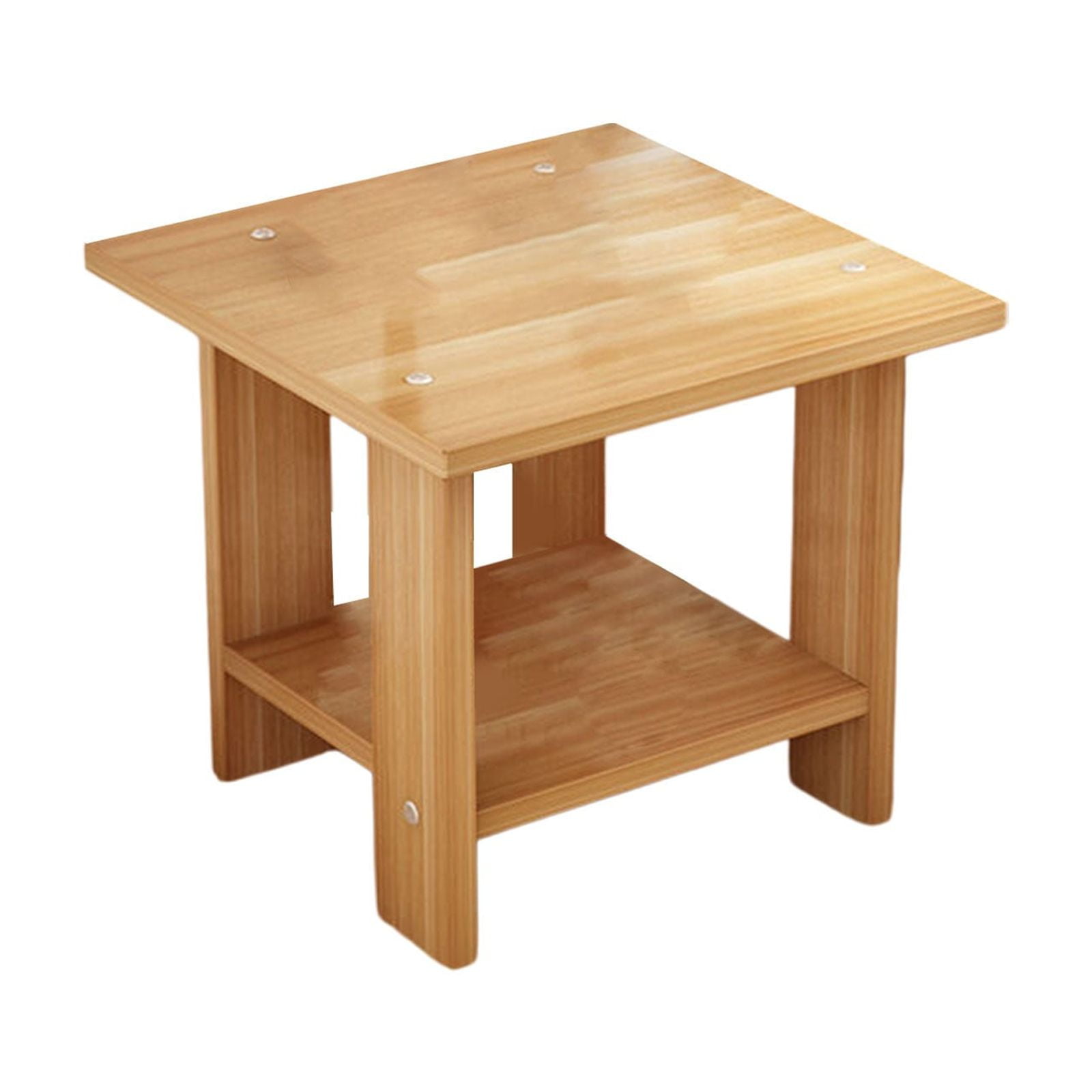 Kdkad Compact Multi-Functional Side Table, Small Accent End Table for Sofa, Bedside, Living Room & Apartment, Portable Tea Table Nightstand Brown - Image 3