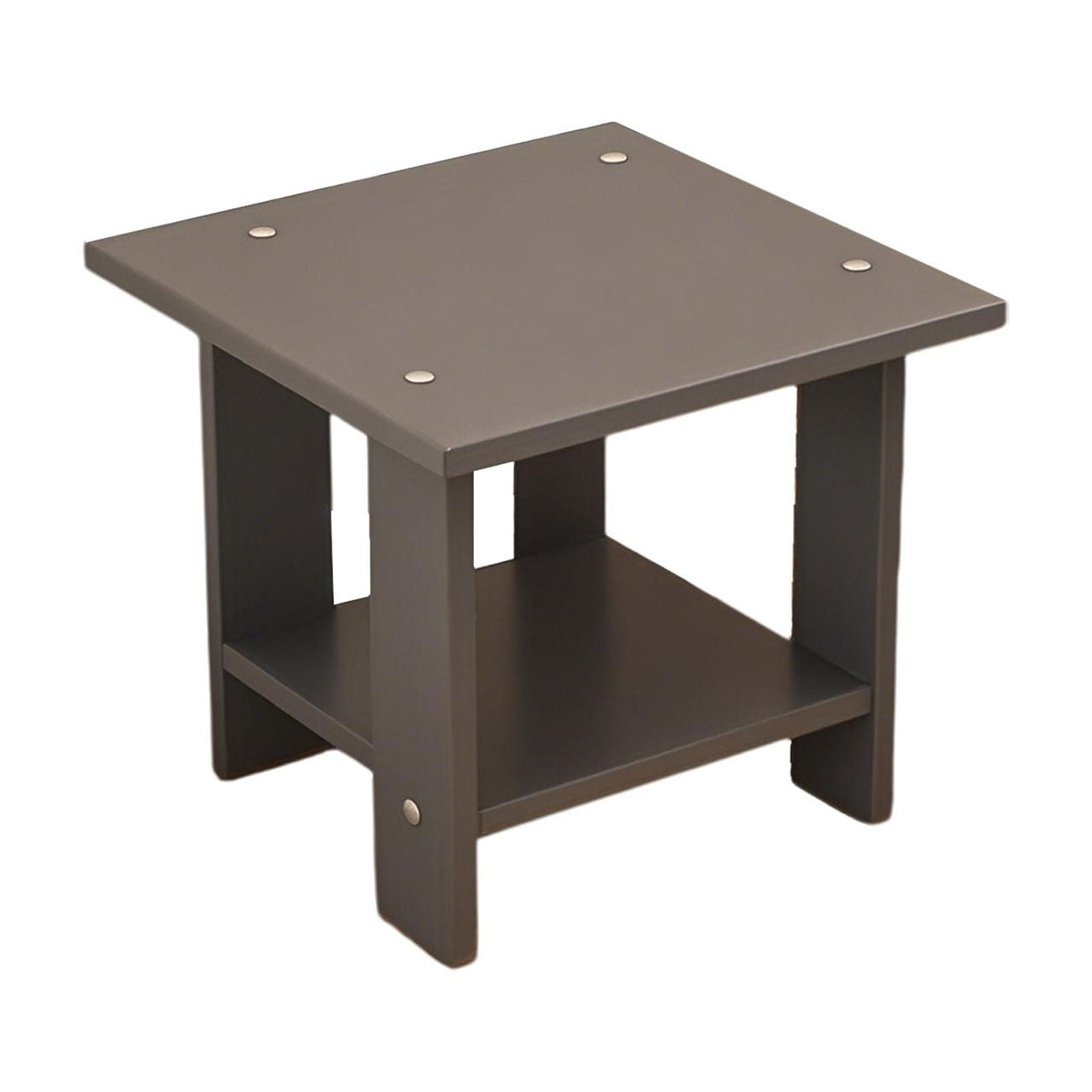Kdkad Compact Multi-Functional Side Table, Small Accent End Table for Sofa, Bedside, Living Room & Apartment, Portable Tea Table Nightstand Gray - Image 3
