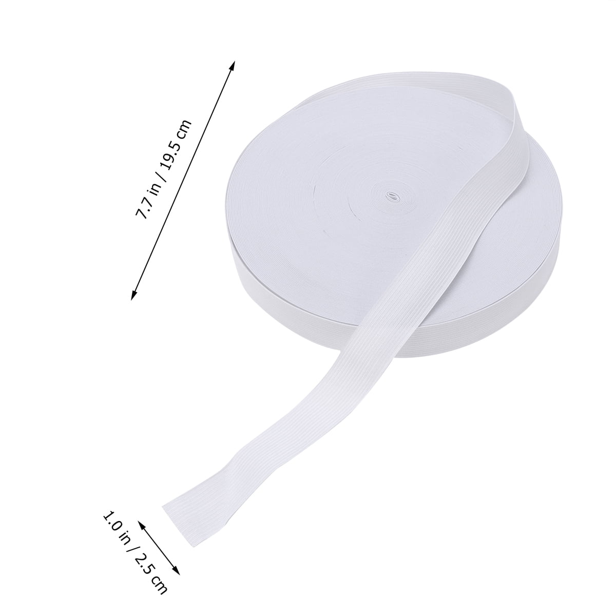 HOOWIFFY White Sewing Basting Tape for Elastic Band, 1 Roll - and Easy to Use Sewing Accessory - Image 2