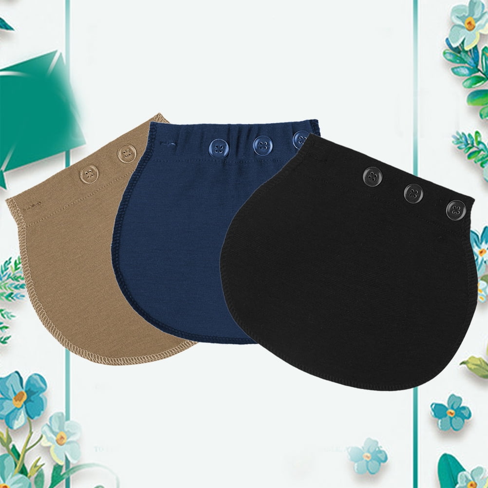 HOOWIFFY 3-Pack Adjustable Waist Button Repair Patch Elastic Band for Pants and Jeans - Image 4