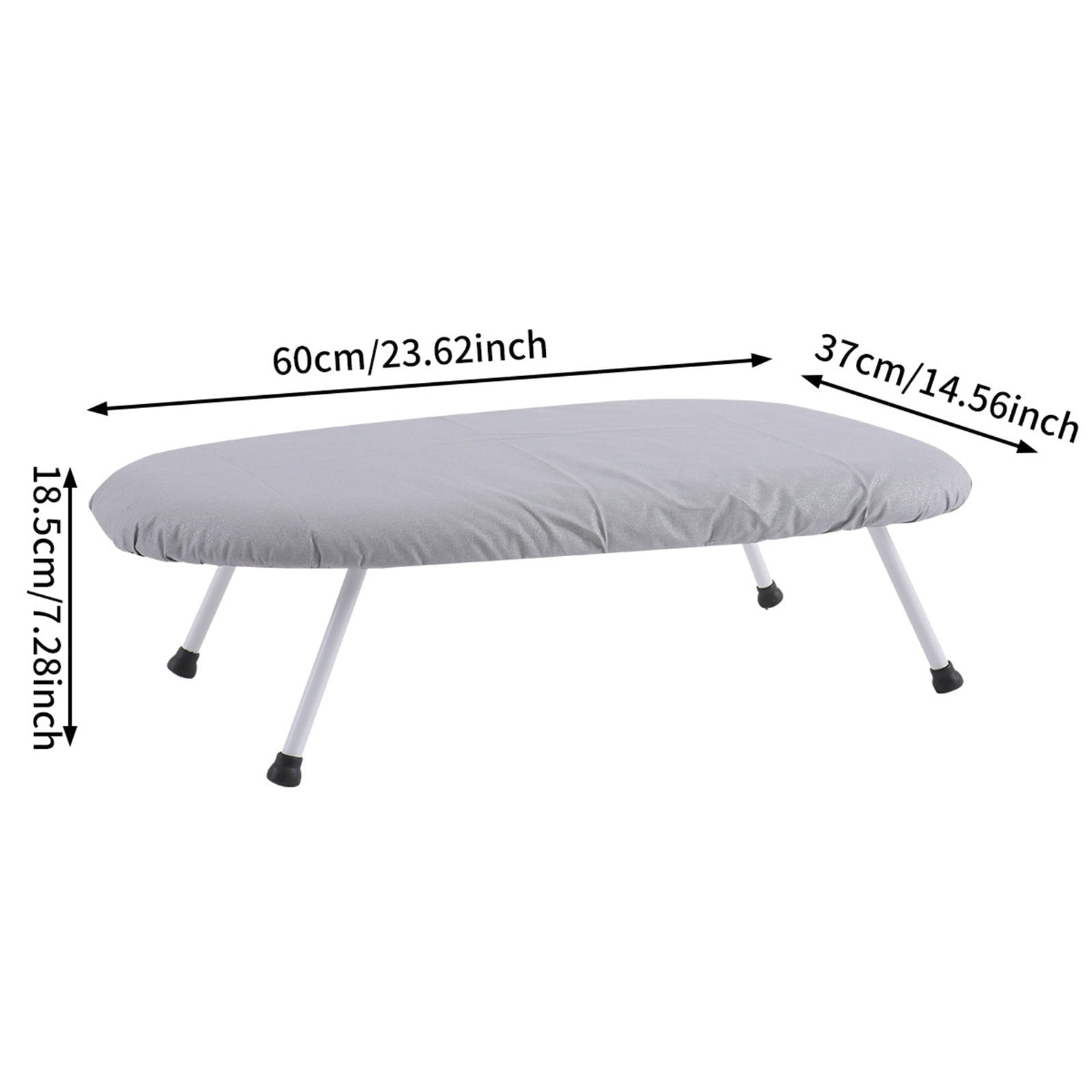 Kdkad Desktop Ironing Board, Small Folding Tabletop Iron Board with Heat-Resistant Cover, Portable for Dorm, Travel & Small Spaces, Mini Ironing Mat A - Image 6